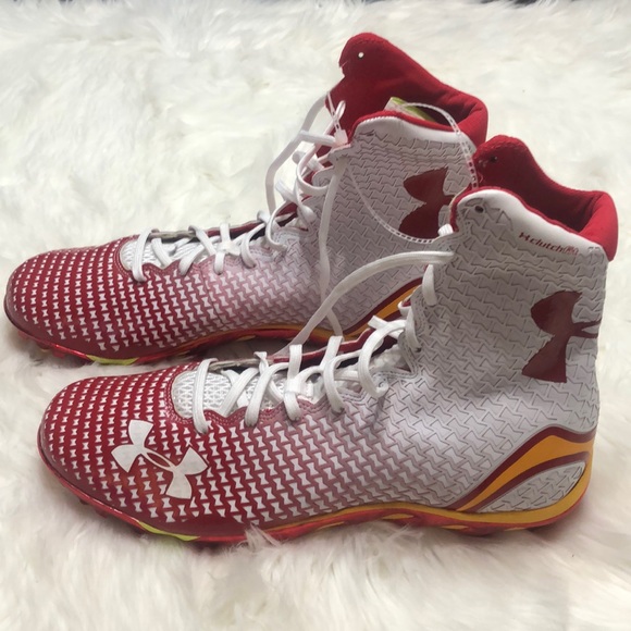 Under Armour Other - Under Amour clutch fit football cleats sz 15 red